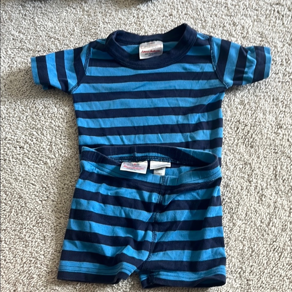Striped Blue Kids Pajama Set